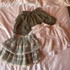 Aerie Ruffle Mini Skirt Bundle | Preppy Cottagecore Vibes | Size XS/S